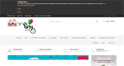 Desktop Screenshot of giftsnparty.com